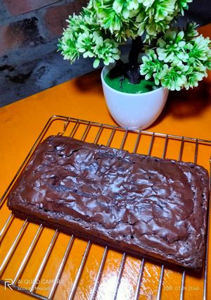 Foto resep Shiny crust brownies
