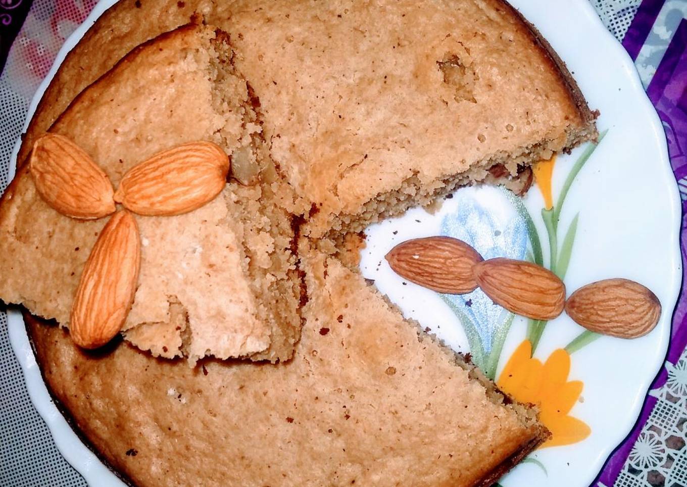 Oats banana cake