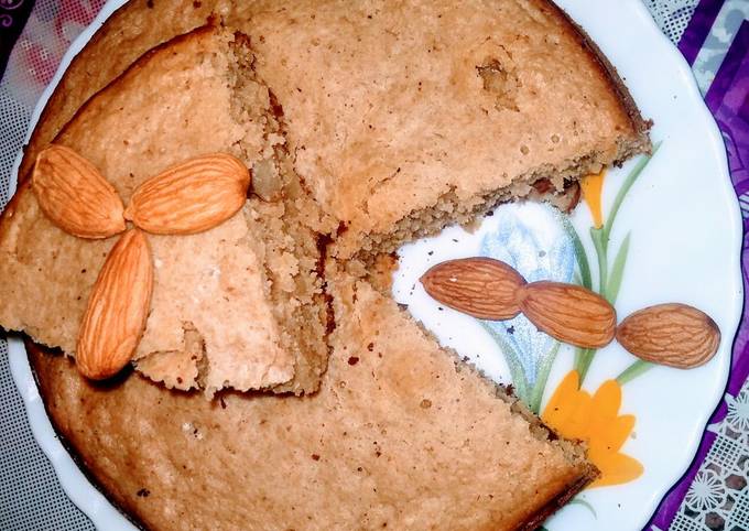 How to Prepare Homemade Oats banana cake