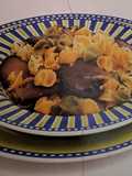 Farfalle com cogumelos