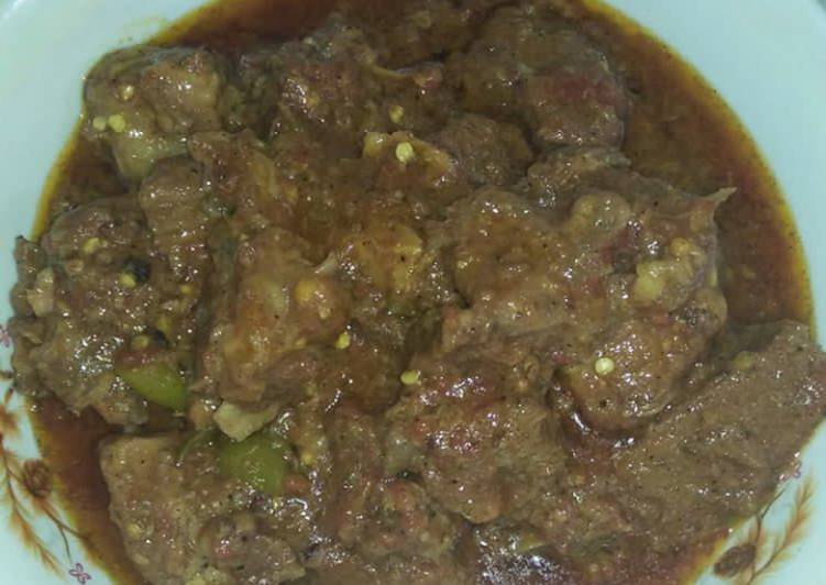 Recipe of Super Quick Homemade Peshawari Beef karahi