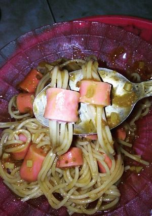 Foto resep Spagetti tusuk sosis