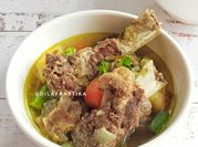 Gambar sup daging iga sapi