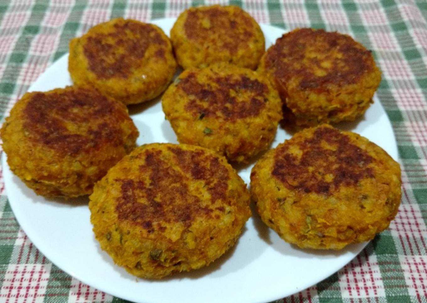 Tortitas/croquetas de zapallo y arroz