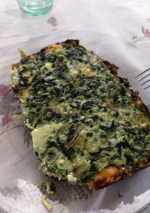 Una foto de Sufflé de acelga