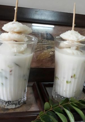 A picture of Coconut Kadhi Idli.