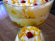 A picture of custard trifle
