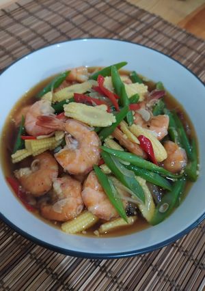 Foto resep Tumis Udang Buncis