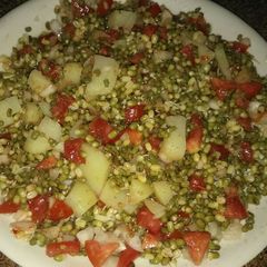 A picture of Healthy protien rich moong sprouts.