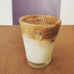 A picture of Dalgona coffee.