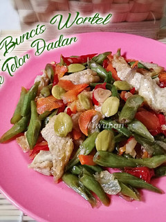 Foto resep Oseng Buncis Wortel Pete Telor Dadar