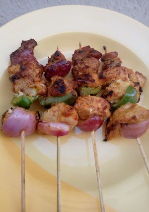 A picture of Chicken kebab.