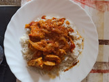 Pavo al curry