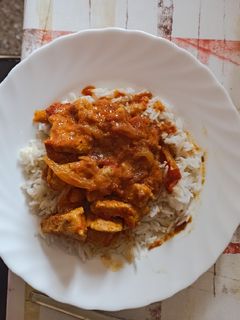 Una foto de Pavo al curry