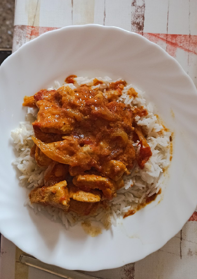 Una foto de Pavo al curry
