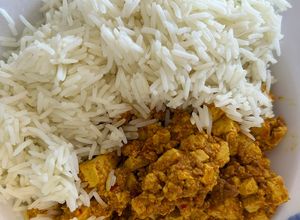 Foto di Tofu Marinato con Riso Basmati