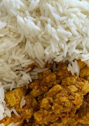 Foto di Tofu Marinato con Riso Basmati