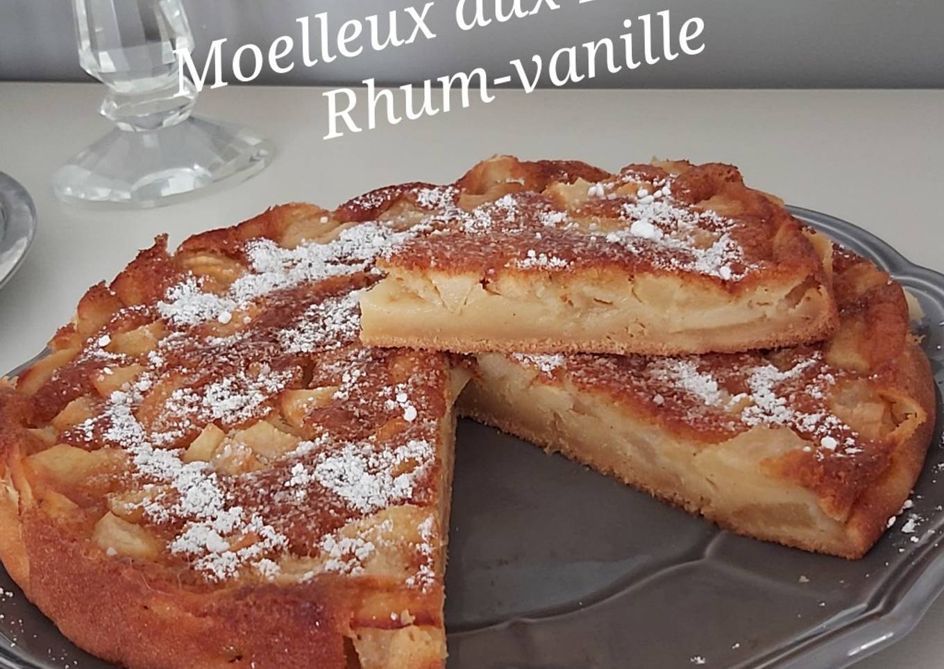 Moelleux aux Pommes Rhum-vanille