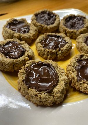 Una foto de Galletas de avena con choco 70%