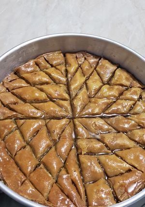 Una foto de Baklava turca