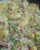 #622 Gnocchi con zucchine e salmone #glutenfree 🥒🐟