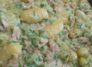 Foto di #622 Gnocchi con zucchine e salmone #glutenfree 🥒🐟