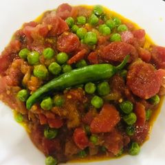A picture of Matar gaajar sabzi.