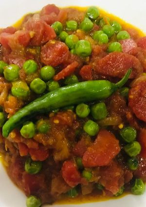 A picture of Matar gaajar sabzi.