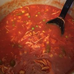 A picture of Ninja Foodie/Instant Pot Chicken Vegetable Soup.