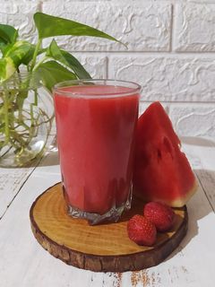 Foto resep Jus Strawberry Semangka