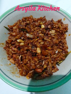 Foto resep Tempe Teri Kacang Pedas Manis (Kering)