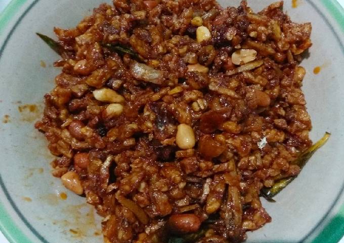 Resep Tempe Teri Kacang Pedas Manis Kering Oleh Dapur Mak Upit Cookpad