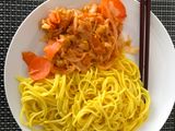 Spaghetti with vegetables