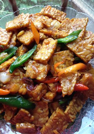 Foto resep Oseng tempe cabe ijo