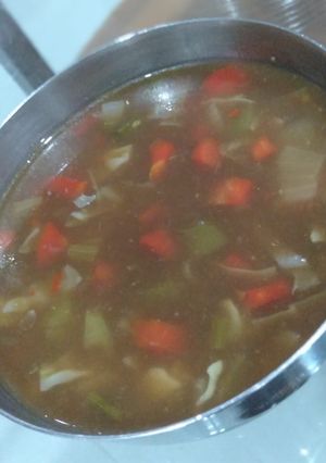 A picture of Hot and Sour Soup.