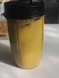 Crema de aguacate, zanahoria, miel y café con leche