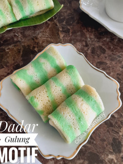Foto resep Dadar Gulung Motif