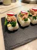 Nigiri (o quasi) con cime di rapa tonno e rapanelli