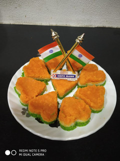 ત્રિરંગી રવા ઢોકળા (Trirangi Rava Dhokla Recipe In Gujarati) રેસીપી મુખ્ય ફોટો