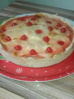 Una foto de Tarta de jamón, queso y anana