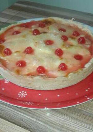 Una foto de Tarta de jamón, queso y anana