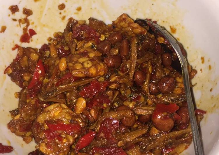 Tutorial memasak Teri Kacang Balado Kriuk gurih