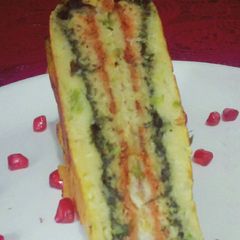 A picture of Spinch layer moong daal sandwhich.