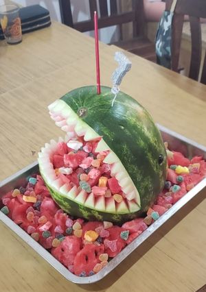 Una foto de Torta de sandía (fruta natural)