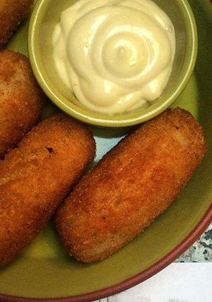 Una foto de Croquetas de merluza
