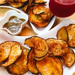 A picture of Crispy Baingan pakory.