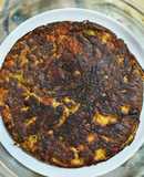 Verduras en tortilla