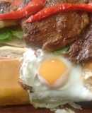 Sándwich de carne completo rapidísimo vuelta y vuelta