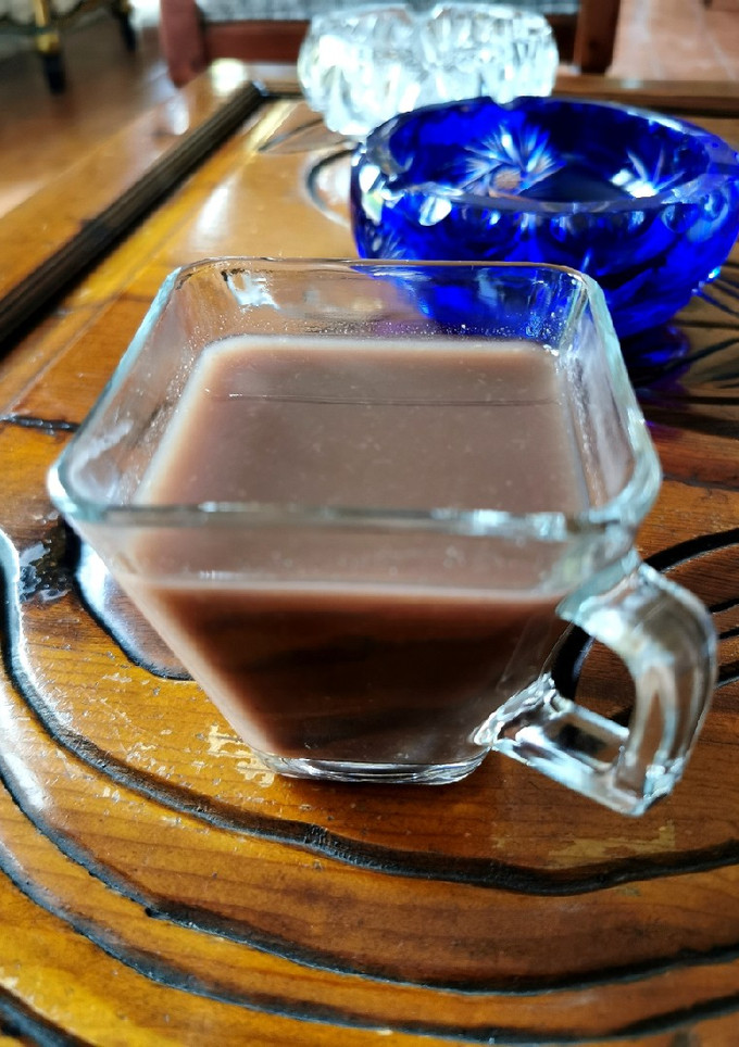 Una foto de Atole de blueberry con cardamomo