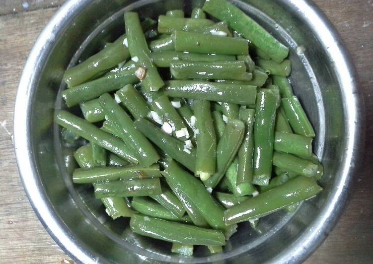 Cara Gampang Menyiapkan Tumis buncis minyak wijen, Enak Banget